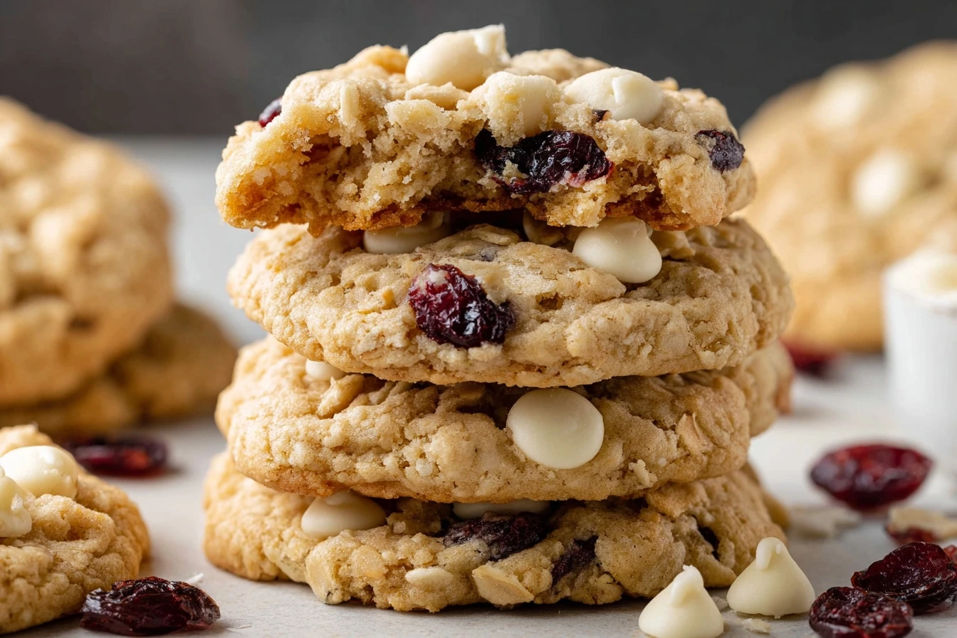 Oatmeal Cranberry White Chocolate Cookie Recipe Best Oatmeal Cranberry White Chocolate Cookies Gluten-free Oatmeal Cranber...