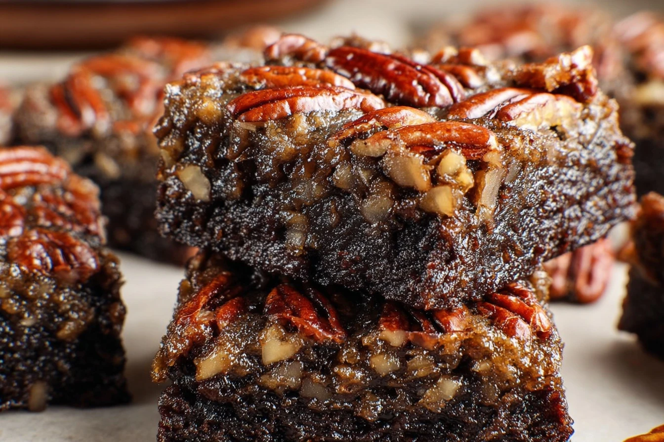 Pecan Pie Brownies Recipe Best Pecan Pie Brownies Homemade Pecan Pie Brownies Vegan Pecan Pie Brownies Gluten-free Pecan P...