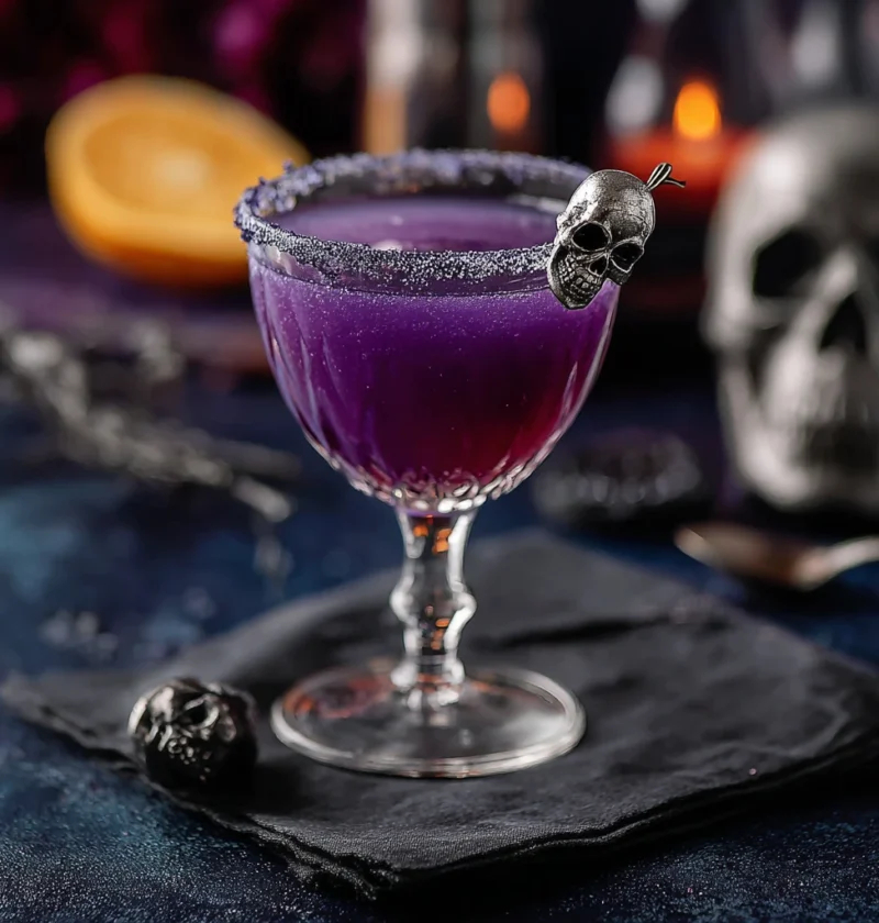 Purple People Eater Cocktail Recipe How To Make A Purple People Eater Drink Best Halloween Cocktail Recipes Spooky Purple ...