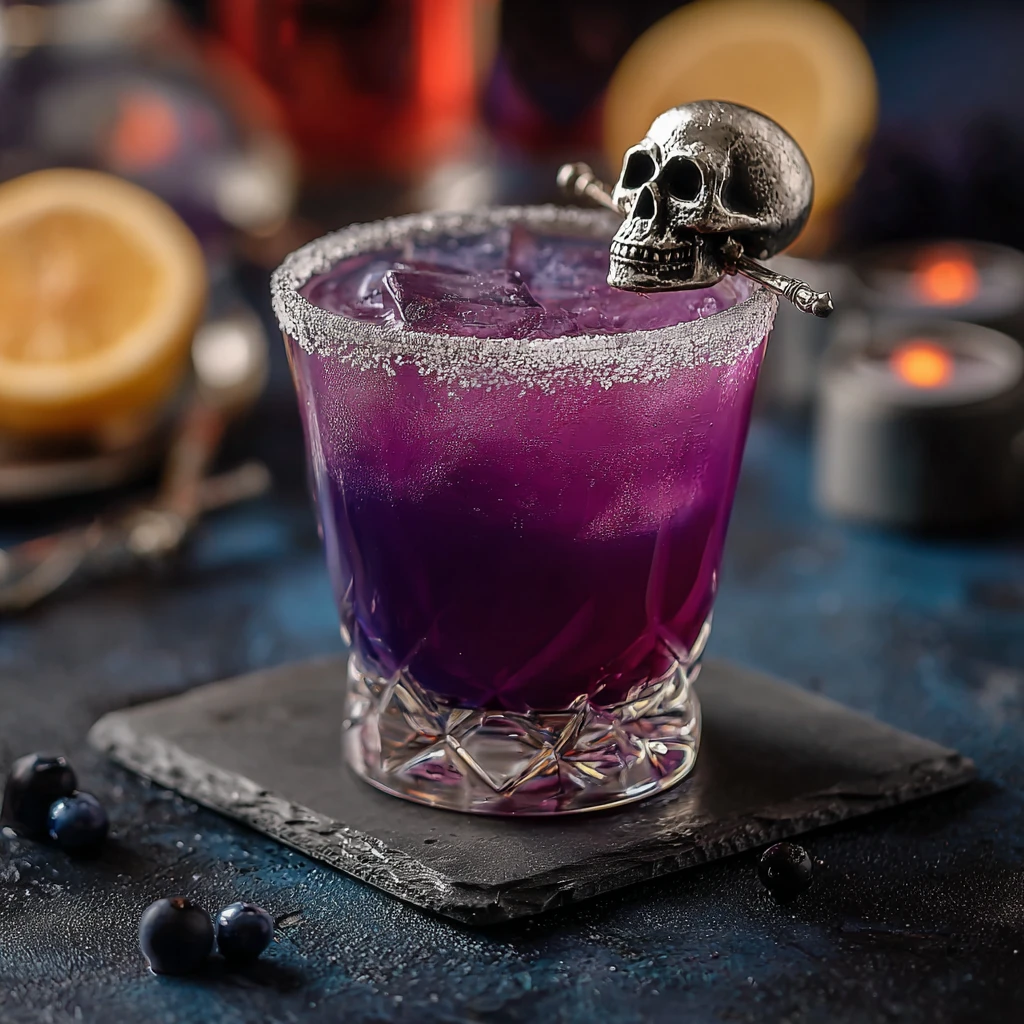 Purple People Eater Cocktail Recipe How To Make A Purple People Eater Drink Best Halloween Cocktail Recipes Spooky Purple ...