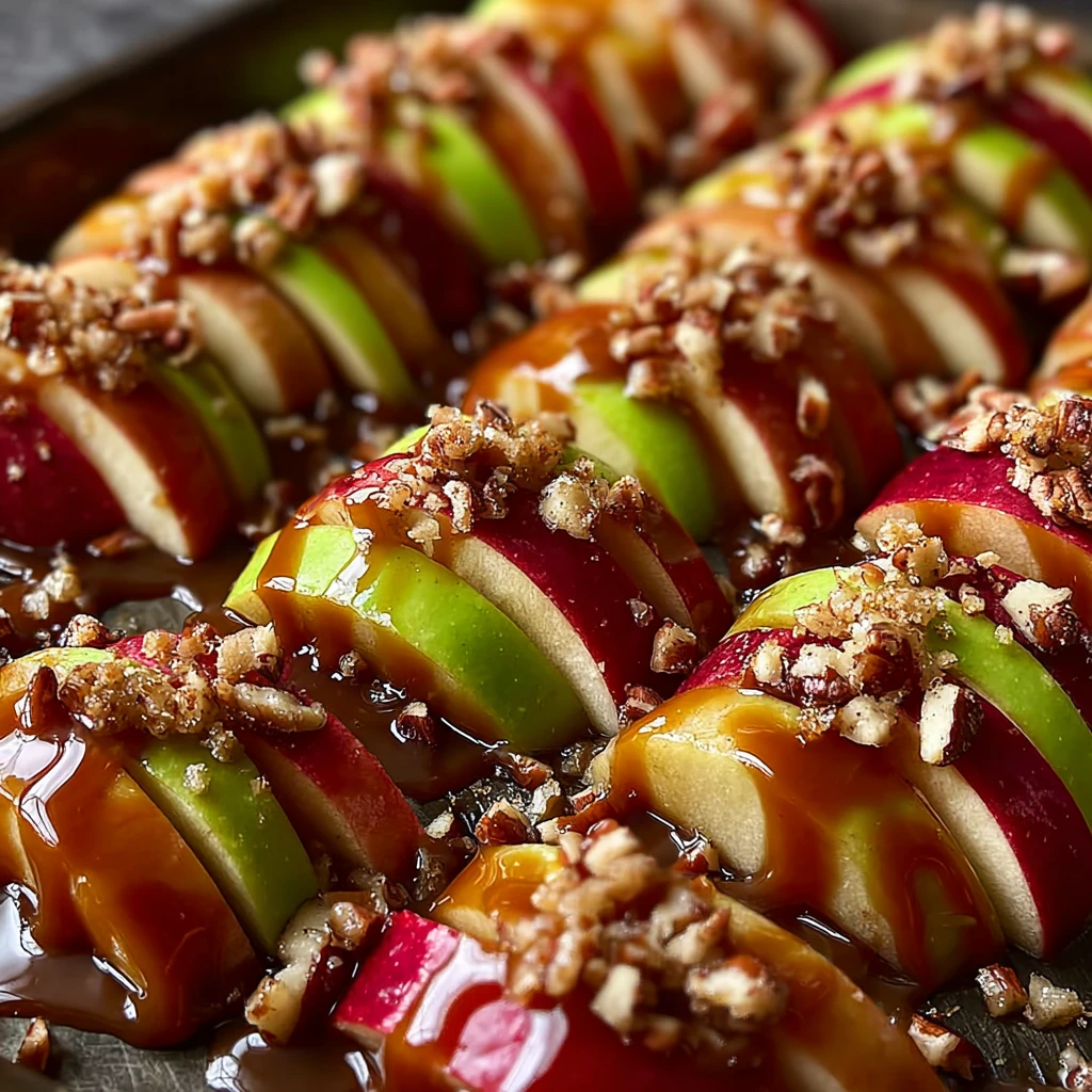 Sheet Pan Caramel Apples