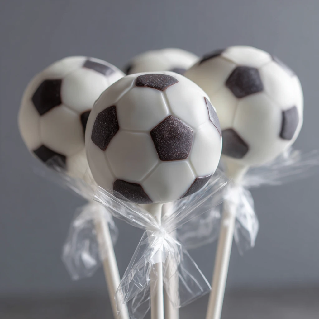 Soccer Ball Cake Pops Recipe How To Make Soccer Ball Cake Pops Best Chocolate For Soccer Ball Cake Pops Soccer Party Desse...