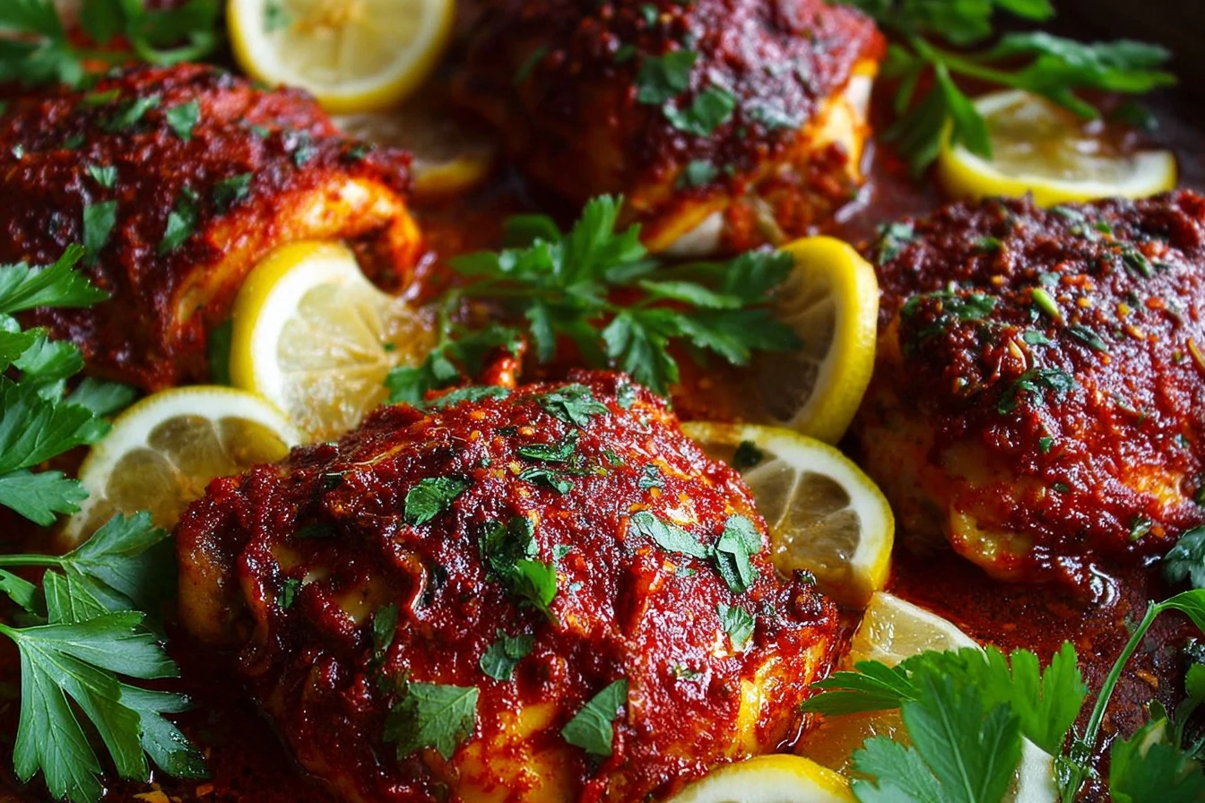 Spicy Harissa Chicken Recipe North African Chicken Dishes Harissa Chicken Marinade Ideas Easy Harissa Chicken Dinner Flavo...