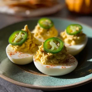 Spicy Jalapeño Deviled Eggs Steal Every Halloween Party