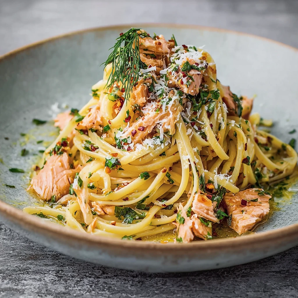 Spicy Salmon Linguine With Chilli Oil: A Quick Flavor Bomb Spicy Salmon Linguine Chilli Oil Flavor Bomb