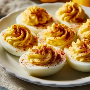 Spooky 6-Ingredient Smoky Paprika Deviled Eggs for Halloween