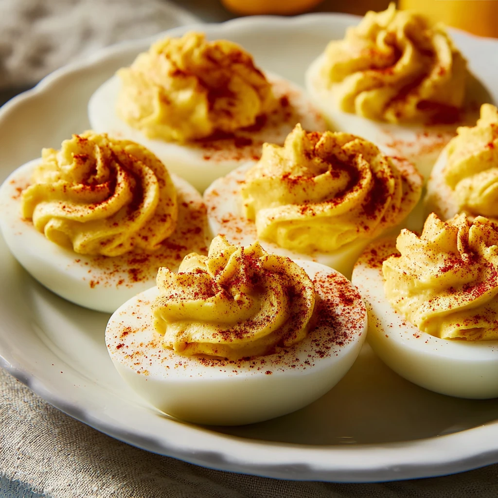 Spooky 6-Ingredient Smoky Paprika Deviled Eggs For Halloween Spooky 6ingredient Smoky Paprika Deviled Eggs Halloween