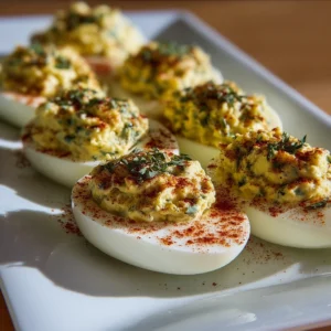 Spooky Savory Herb Deviled Eggs for Halloween in 30 Minutes