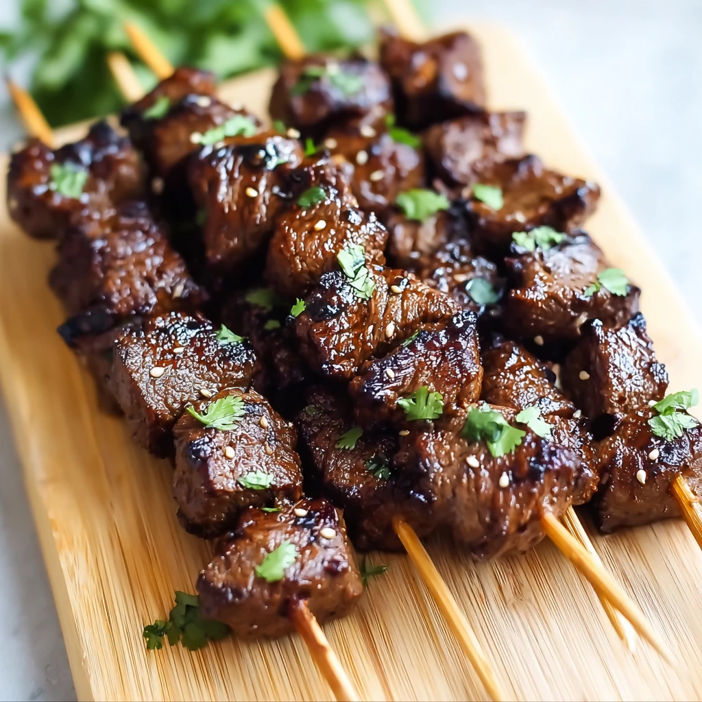 Sweet Teriyaki Sesame Beef Skewers for Effortless Weeknight Feasts