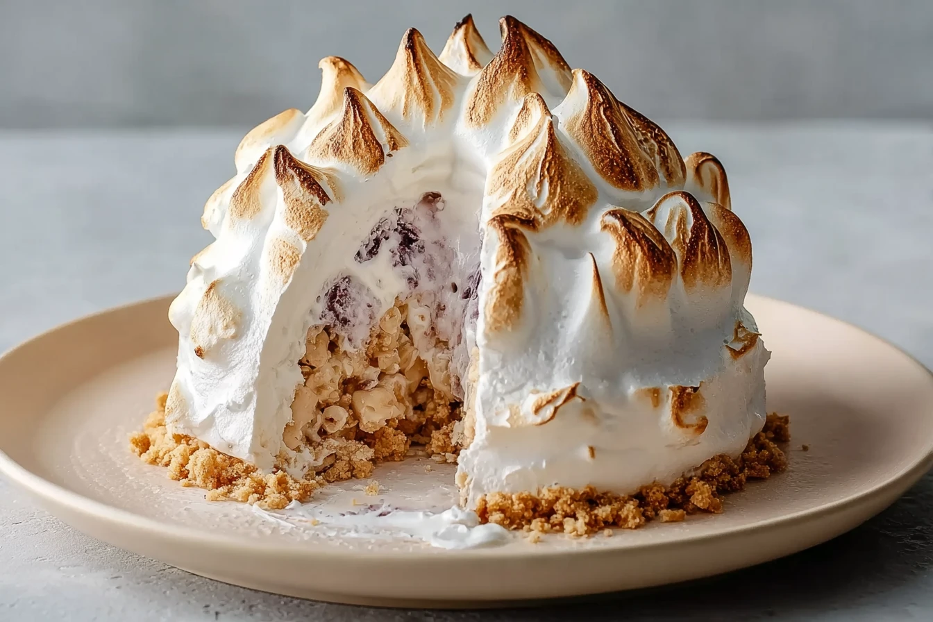 Vegan Baked Alaska Recipe Aquafaba Meringue Topping Ideas Individual Vegan Dessert Recipes How To Make Vegan Meringue Sing...
