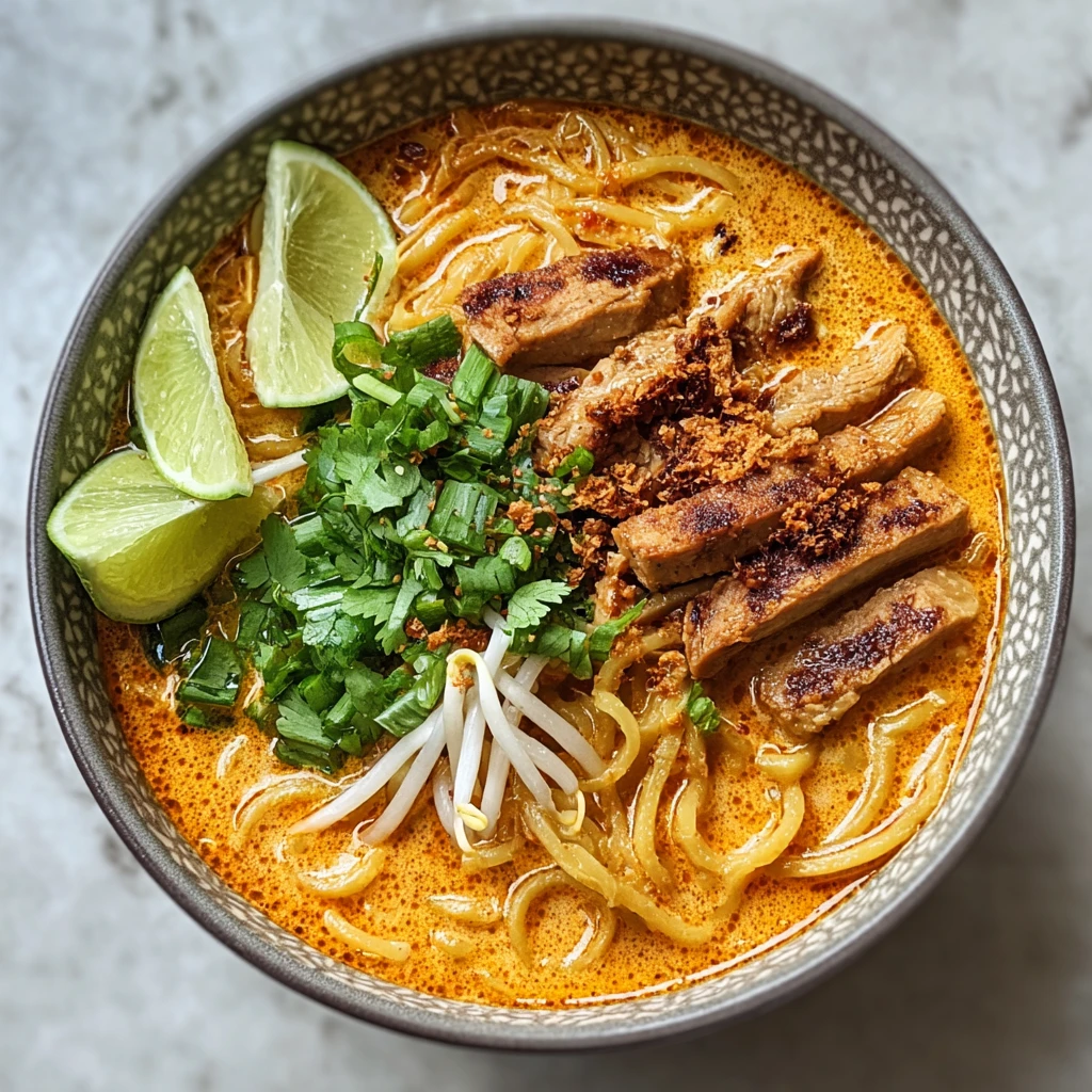 Vegan Khao Soi: Irresistibly Creamy Thai Noodle Soup Delight