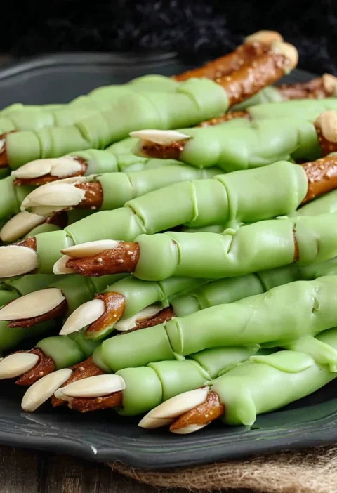 Witch Finger Pretzels Recipe Halloween Witch Finger Pretzels Buy Witch Finger Pretzels Online Witch Finger Pretzel Rods Re...
