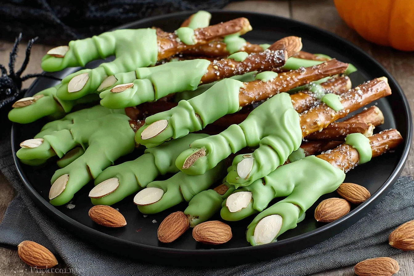 Witch Finger Pretzels Recipe Halloween Witch Finger Pretzels Buy Witch Finger Pretzels Online Witch Finger Pretzel Rods Re...