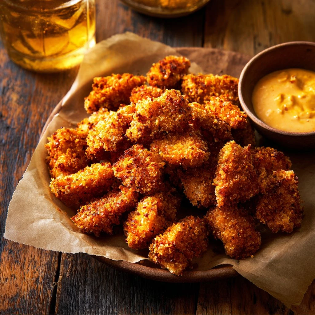 Air Fryer Sweet Potato Chicken Nuggets Recipe Best Sweet Potato Crusted Chicken Nuggets Gluten-free Sweet Potato Chicken N...