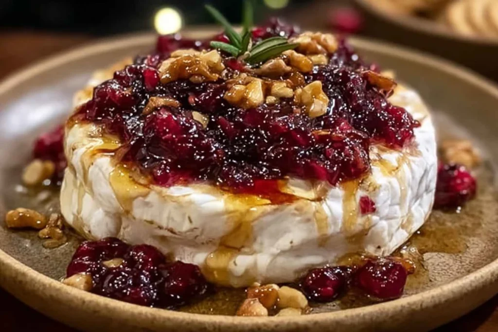 Baked Brie with Cranberry Chutney and Rosemary: A Christmas Showstopper