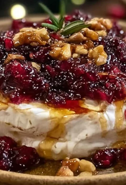 Baked Brie With Cranberry Chutney Recipe Easy Baked Brie With Rosemary How To Make Cranberry Chutney For Brie Best Cheese ...