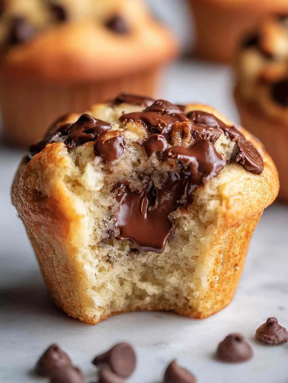 Banana Chocolate Chip Muffins Recipe Easy Banana Chocolate Chip Muffins Healthy Banana Chocolate Chip Muffins Gluten-free ...