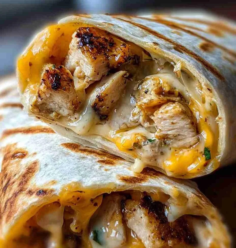 Best Cheesy Garlic Chicken Wraps Recipe Homemade Cozy Garlic Chicken Wraps Easy Cheesy Garlic Chicken Dinner Wraps Low Car...