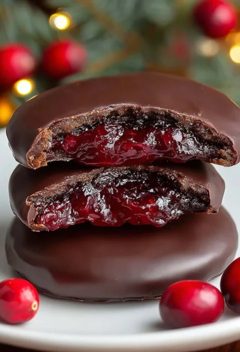 Best Chocolate Covered Cranberry Sauce Delights Homemade Chocolate Cranberry Sauce Truffles Festive Chocolate Cranberry De...
