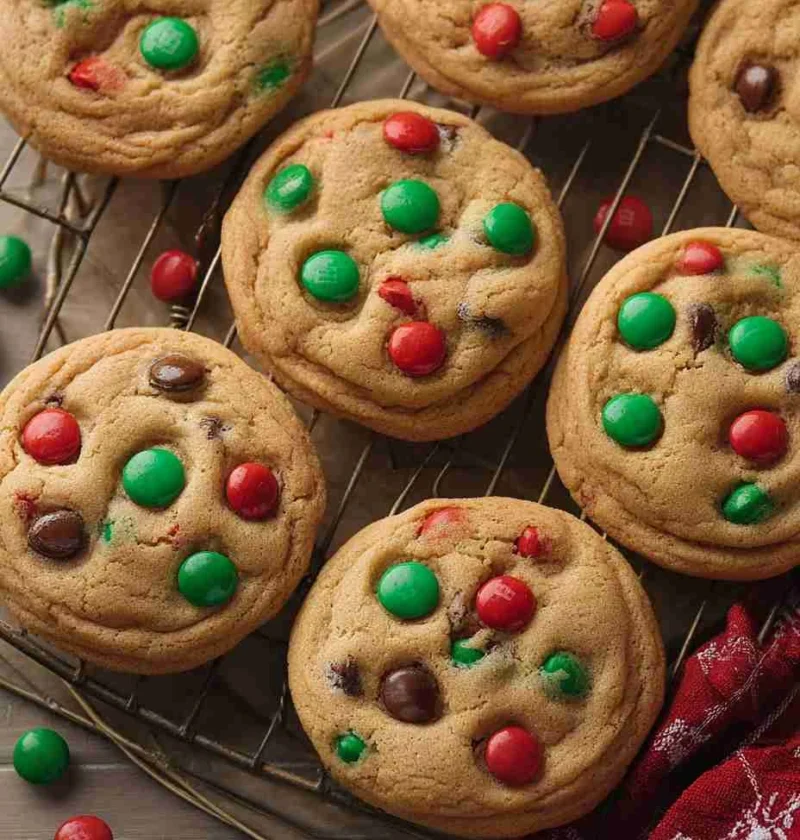Best Christmas M&M Cookies Recipe Easy M&M Christmas Cookies Homemade M&M Cookie Ideas For Christmas Gluten-free Christmas...