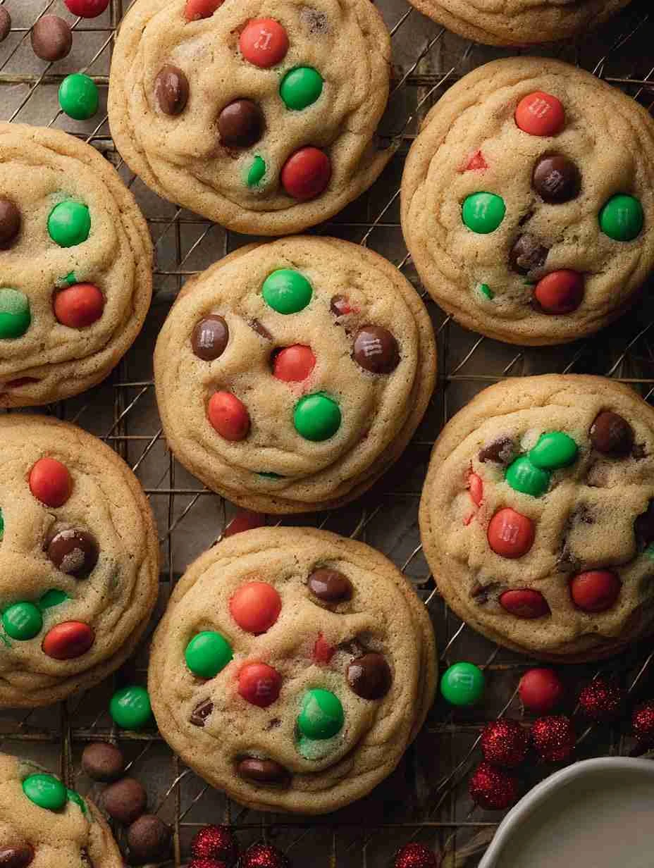Best Christmas M&M Cookies Recipe Easy M&M Christmas Cookies Homemade M&M Cookie Ideas For Christmas Gluten-free Christmas...