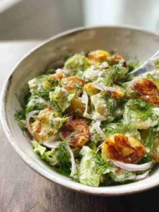 Crispy Smashed Potato Salad