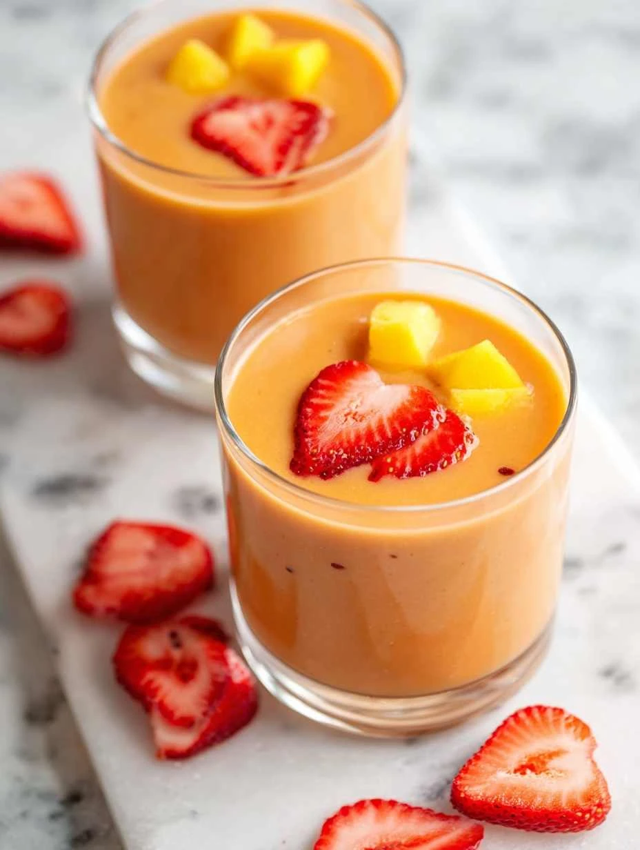 Frozen Mango Strawberry Lemonade