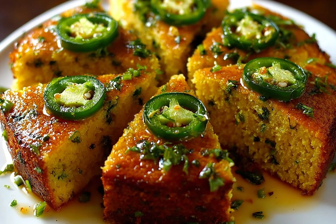 Spicy Jalapeño Cornbread – Moist, Fluffy & Flavorful