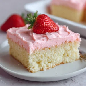Strawberry Texas Sheet Cake