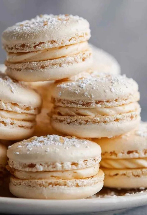 Best Vanilla Macaron Recipe Homemade Creamy Vanilla Macarons Elegant Sweet Vanilla Macarons Buy Classic Vanilla Macarons O...