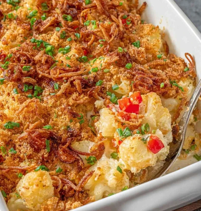 Cauliflower Casserole Recipe Keto Cheesy Cauliflower Casserole Ideas Healthy Cauliflower Casserole Recipe Low Carb Caulifl...