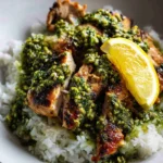 Apricot Chicken with Charred Scallions