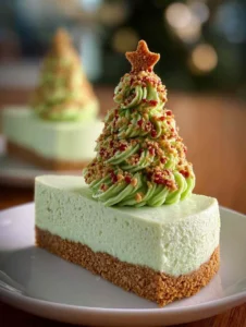 Christmas Tree Cake Cheesecake
