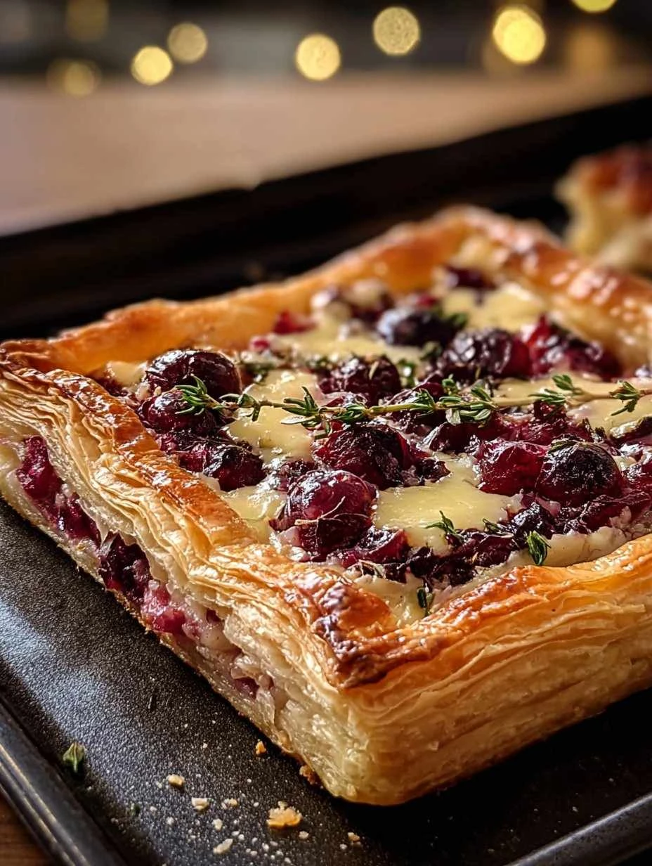 Cranberry Brie Tart Recipe Cranberry And Pancetta Appetizer Ideas Easy Cranberry Brie Tart Festive Cranberry Brie Dishes G...