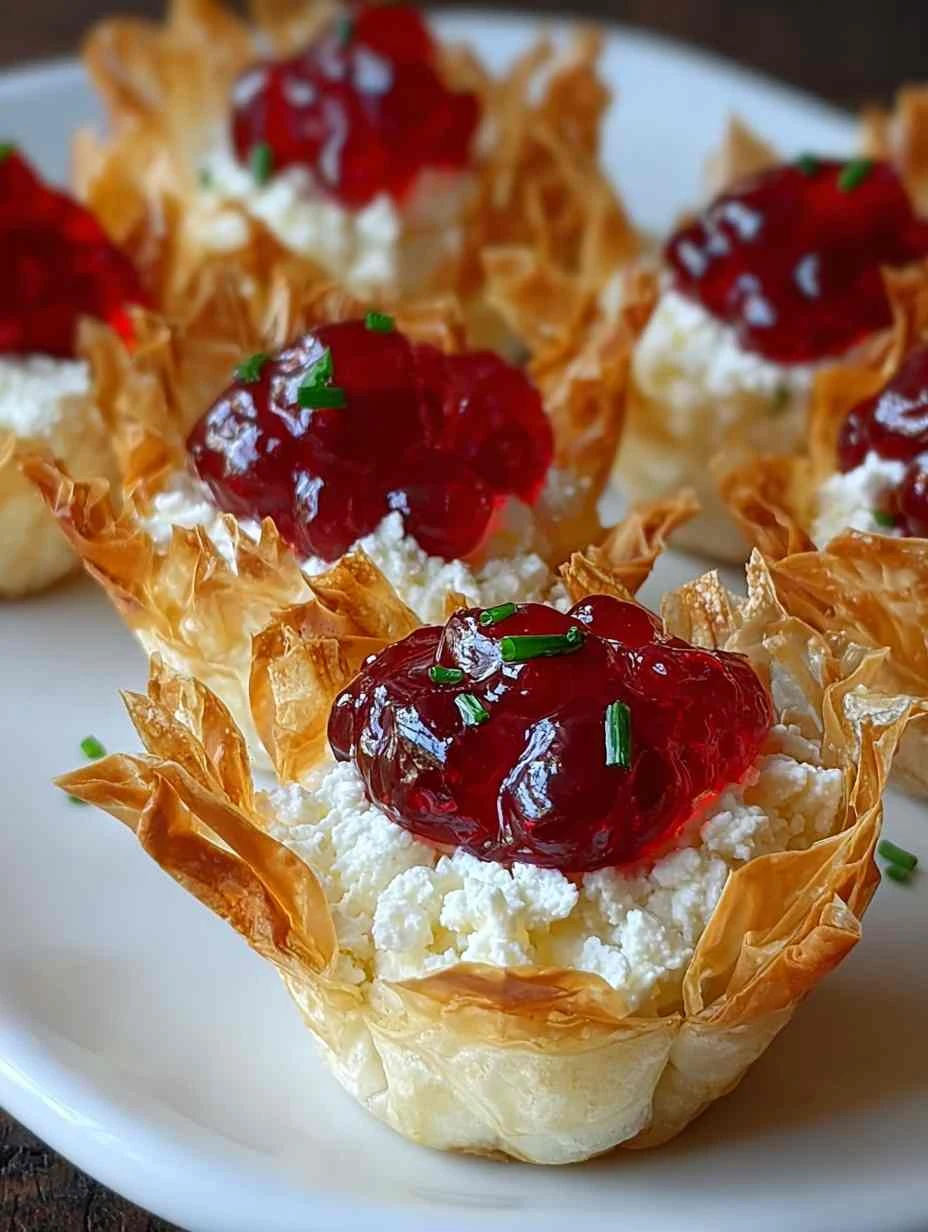 Cranberry Hot Pepper Jelly Appetizers Cream Cheese And Hot Pepper Jelly Cups Cranberry Jelly Cream Cheese Bites Spicy Cran...