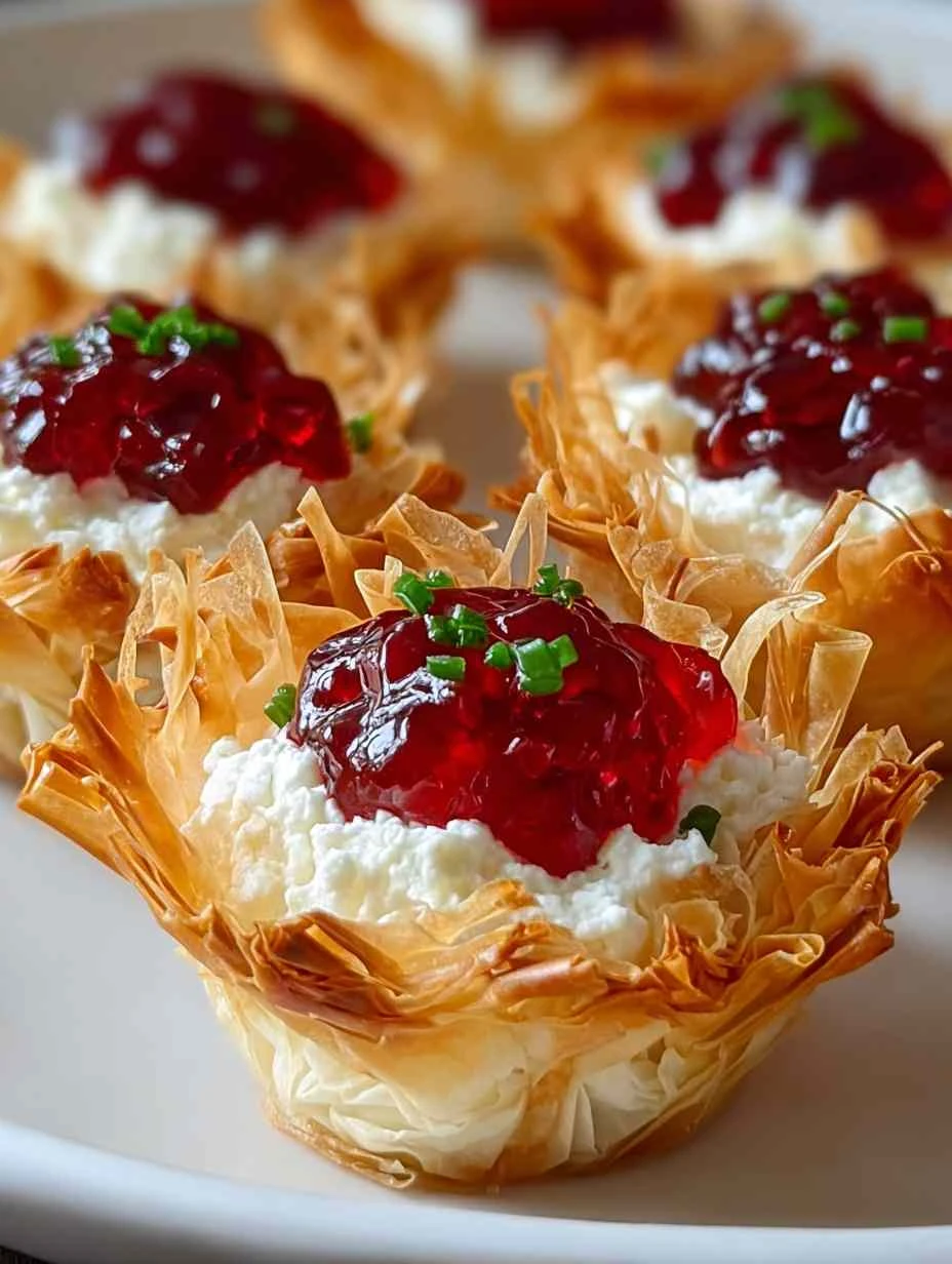 Cranberry Hot Pepper Jelly Appetizers Cream Cheese And Hot Pepper Jelly Cups Cranberry Jelly Cream Cheese Bites Spicy Cran...
