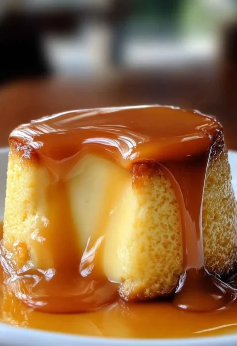 Easy Caramel Flan Muffin Recipe Velvety Caramel Flan Muffins Baking Guide How To Make Decadent Flan Muffins 3-step Caramel...
