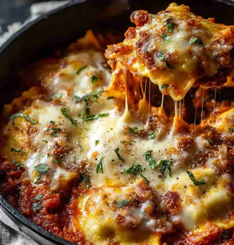 Easy Cheesy Baked Ravioli Recipe Ultimate Cheesy Ravioli Bake Best Baked Ravioli Casserole Easy Baked Ravioli With Cheese ...