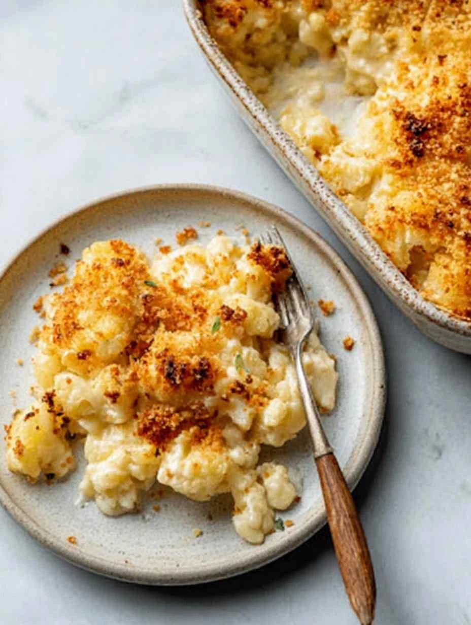 Easy Cheesy Cauliflower Casserole Recipe Keto Cheesy Cauliflower Casserole Low Carb Cheesy Cauliflower Bake Best Cheesy Ca...