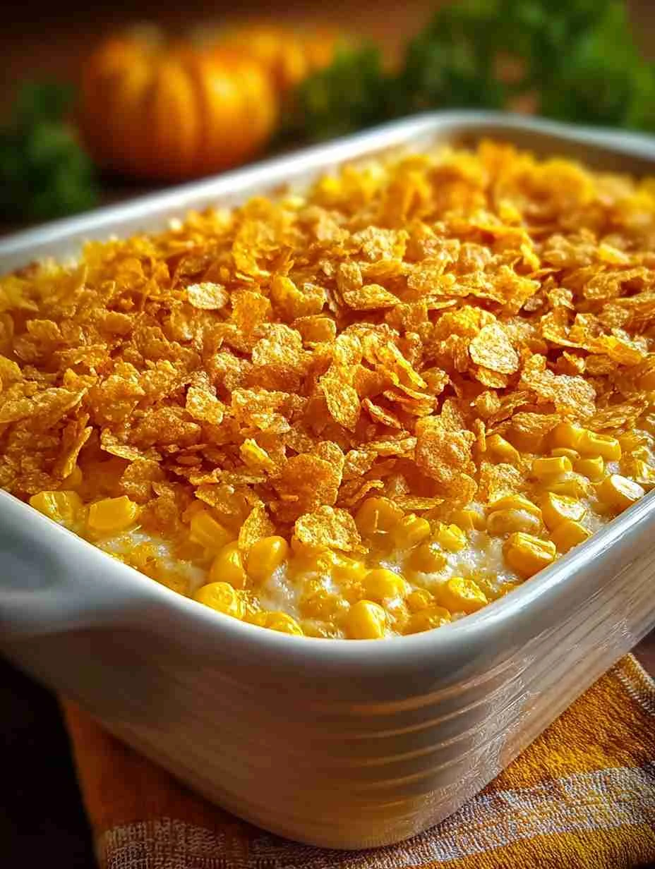 Cheesy Cream Cheese Corn Casserole