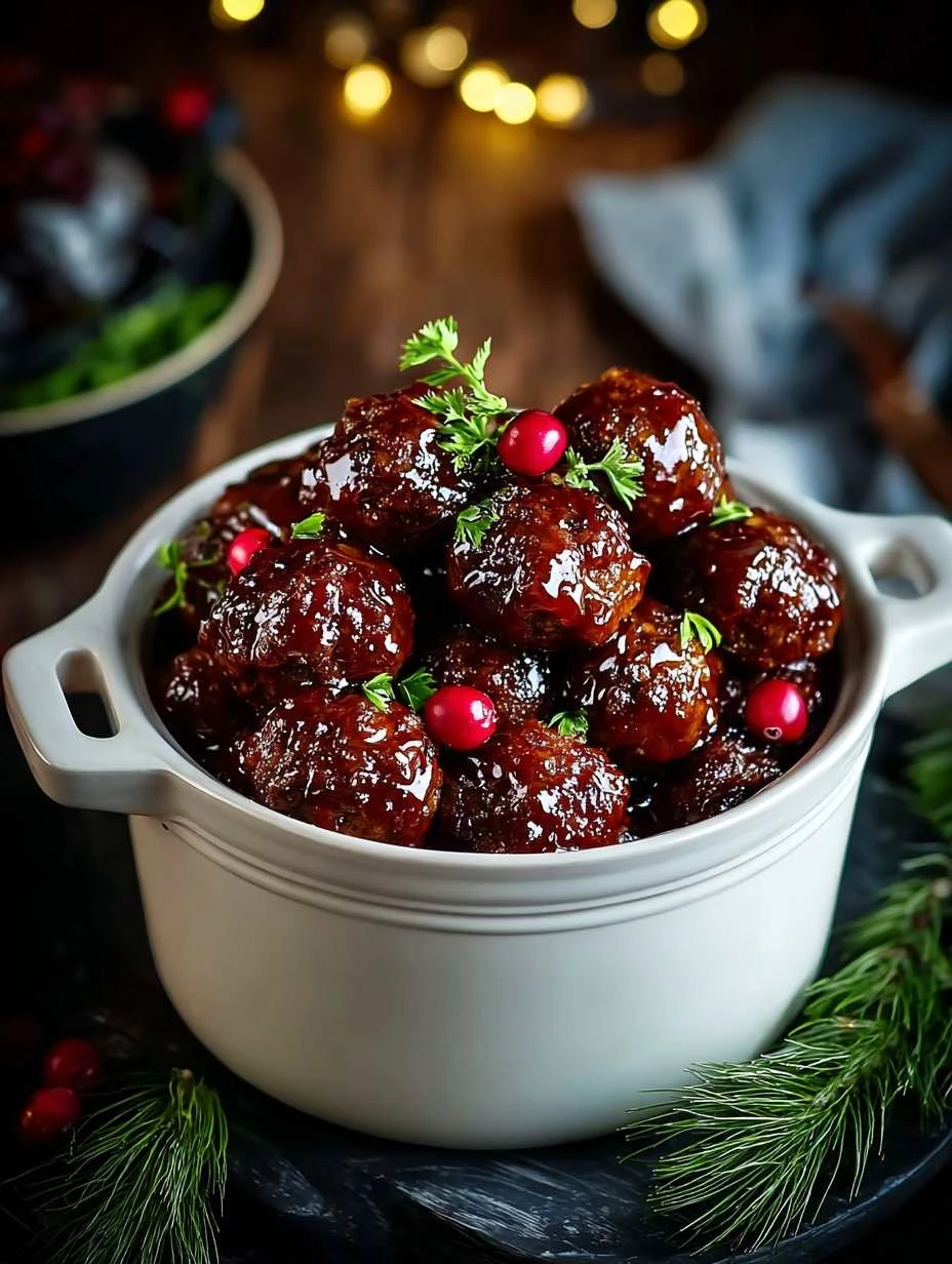 Easy Christmas Meatball Recipes Best Meatballs For Holiday Parties Festive Meatball Appetizers Christmas Gluten-free Chris...