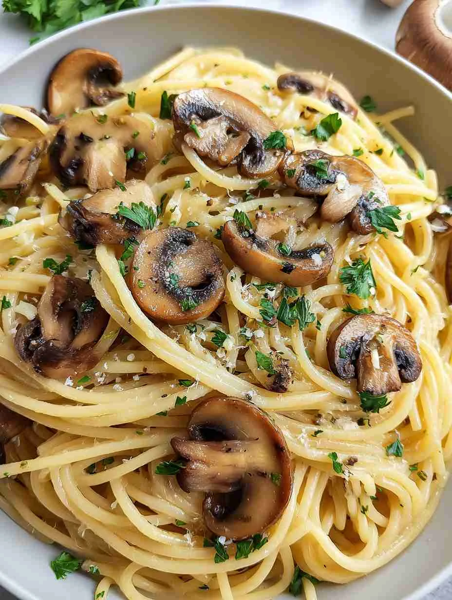 Easy Garlic Mushroom Pasta Recipe Creamy Garlic Mushroom Pasta Tutorial Homemade Garlic Mushroom Pasta Guide Best Garlic M...