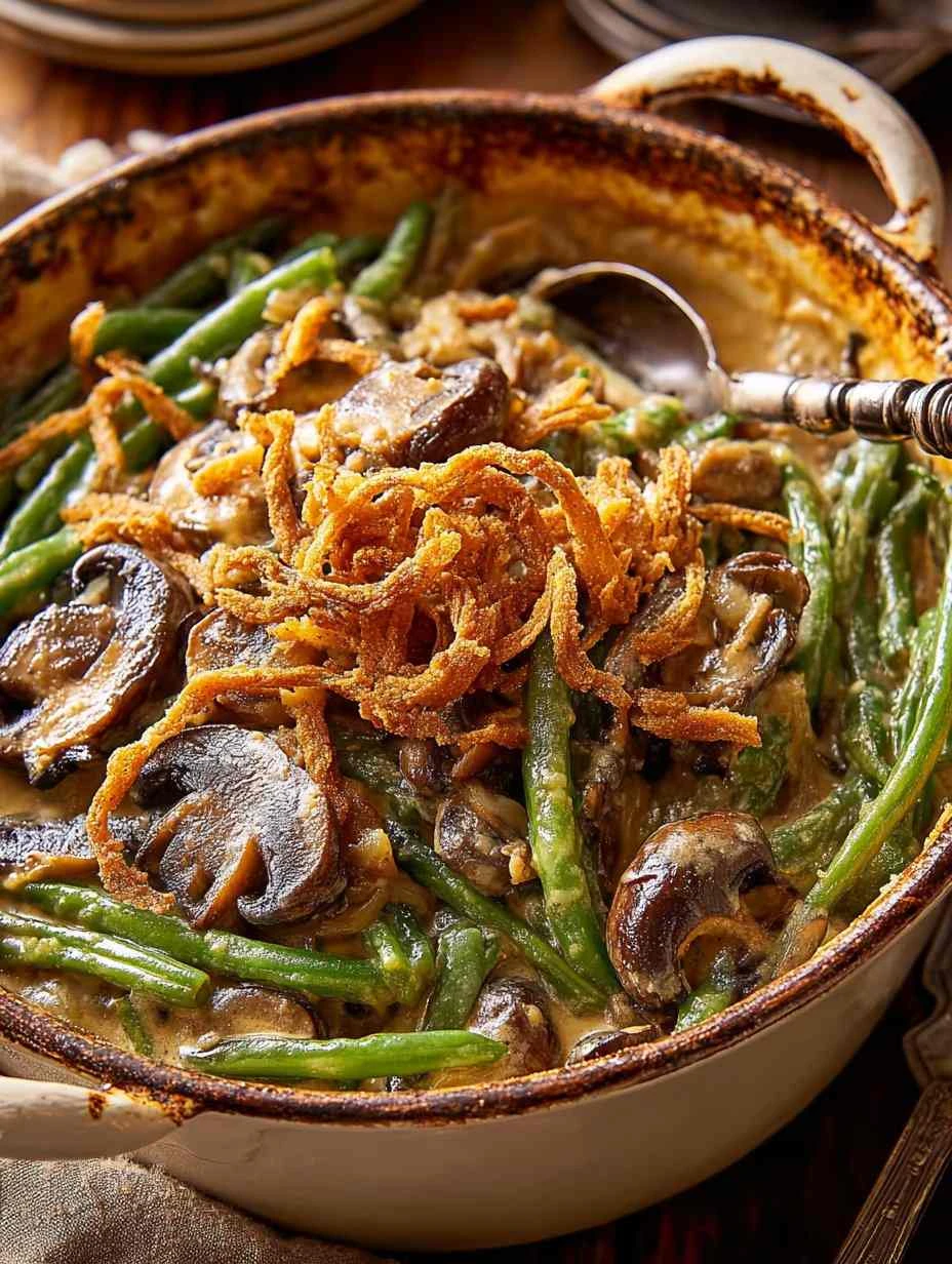 Easy Homemade Green Bean Casserole Recipe Best Green Bean Casserole For Thanksgiving Gluten-free Green Bean Casserole Idea...