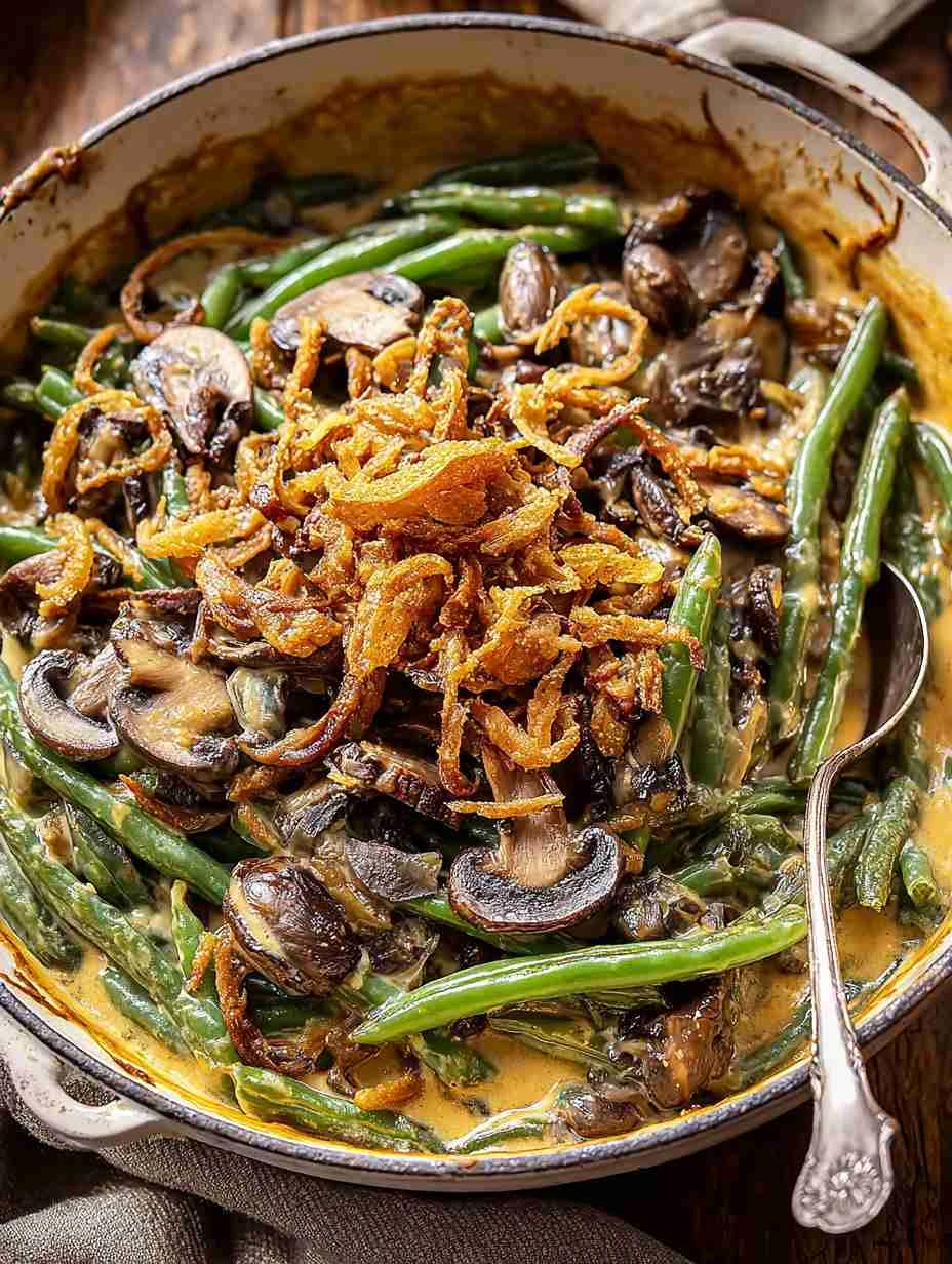 Easy Homemade Green Bean Casserole Recipe Best Green Bean Casserole For Thanksgiving Gluten-free Green Bean Casserole Idea...