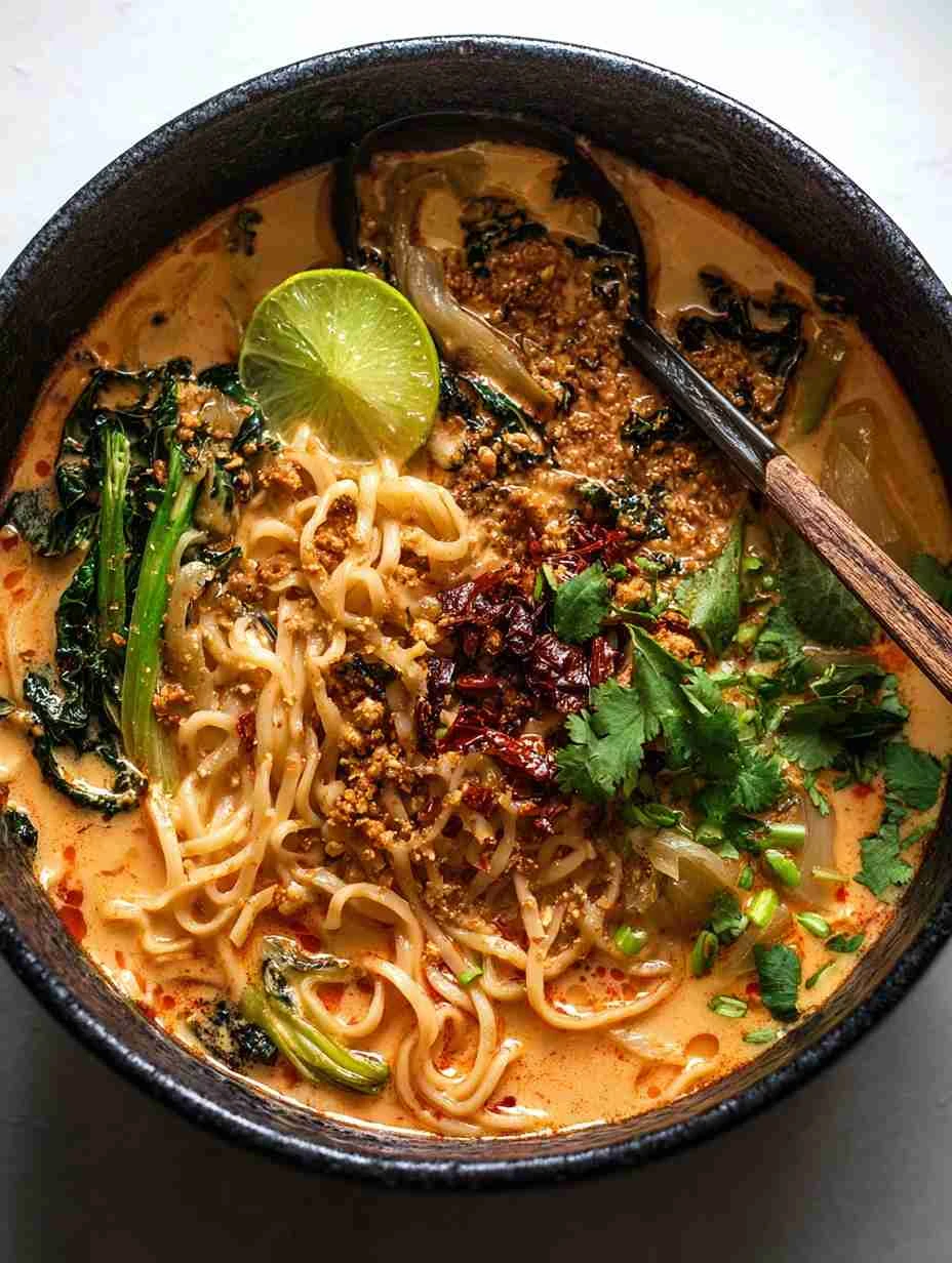 Easy Miso Peanut Ramen Recipe Vegan Miso Peanut Ramen Bowls Gluten-free Miso Peanut Ramen How To Make Miso Peanut Ramen At...