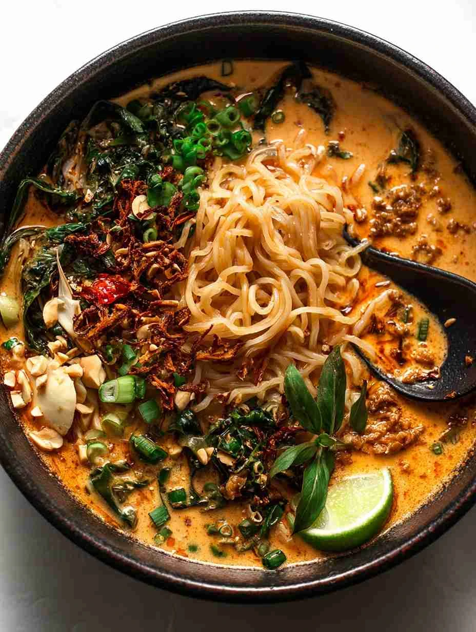 Easy Miso Peanut Ramen Recipe Vegan Miso Peanut Ramen Bowls Gluten-free Miso Peanut Ramen How To Make Miso Peanut Ramen At...
