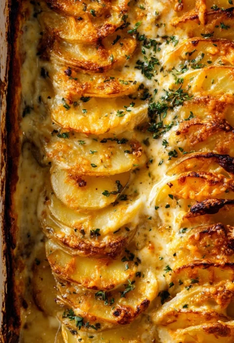 Easy Scalloped Potatoes Recipe Homemade Scalloped Potatoes With Cheese Best Scalloped Potatoes For Holidays Gluten-free Sc...