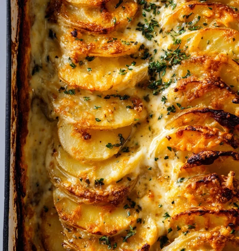 Easy Scalloped Potatoes Recipe Homemade Scalloped Potatoes With Cheese Best Scalloped Potatoes For Holidays Gluten-free Sc...