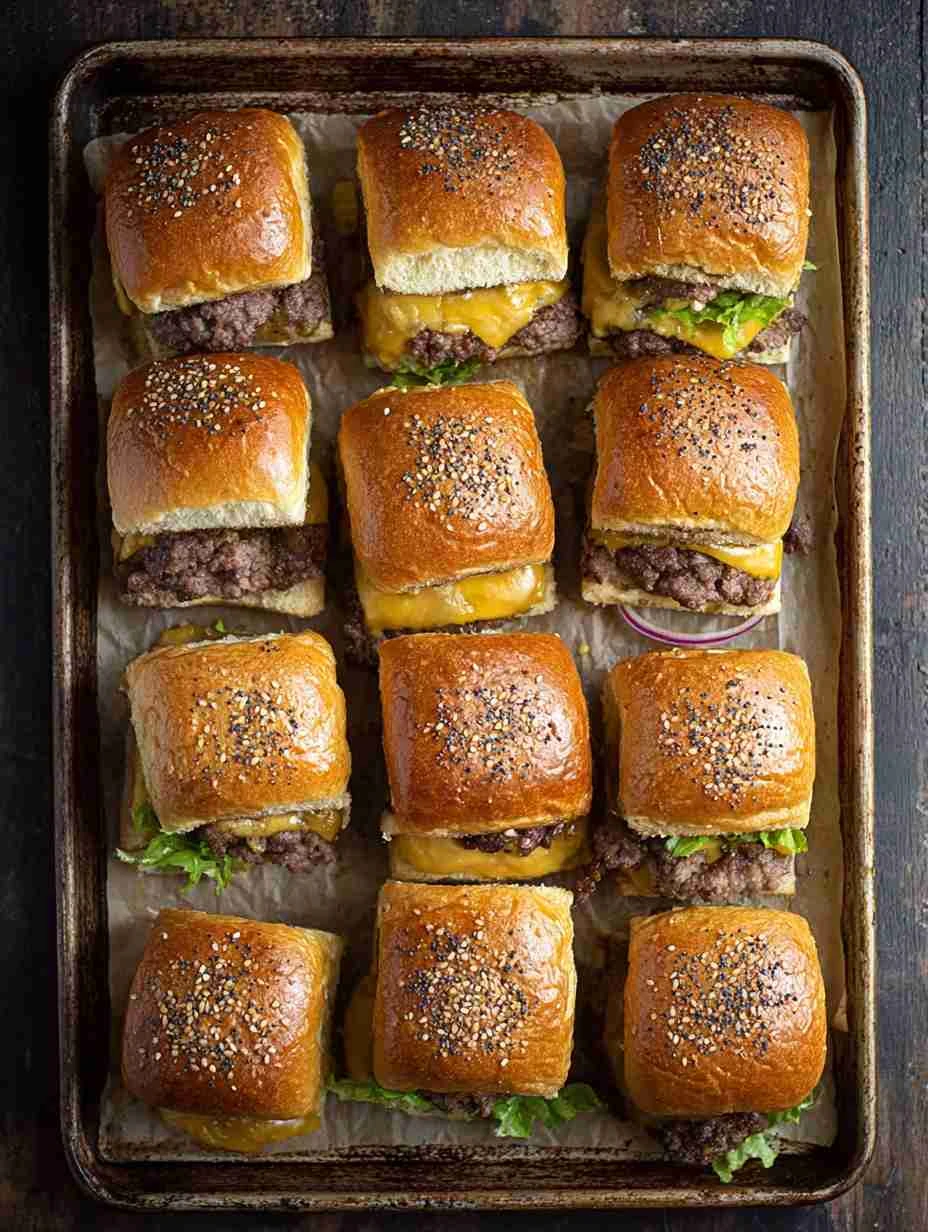 Sheetpan Burger Sliders