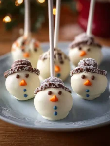 Snowman Cake Pops